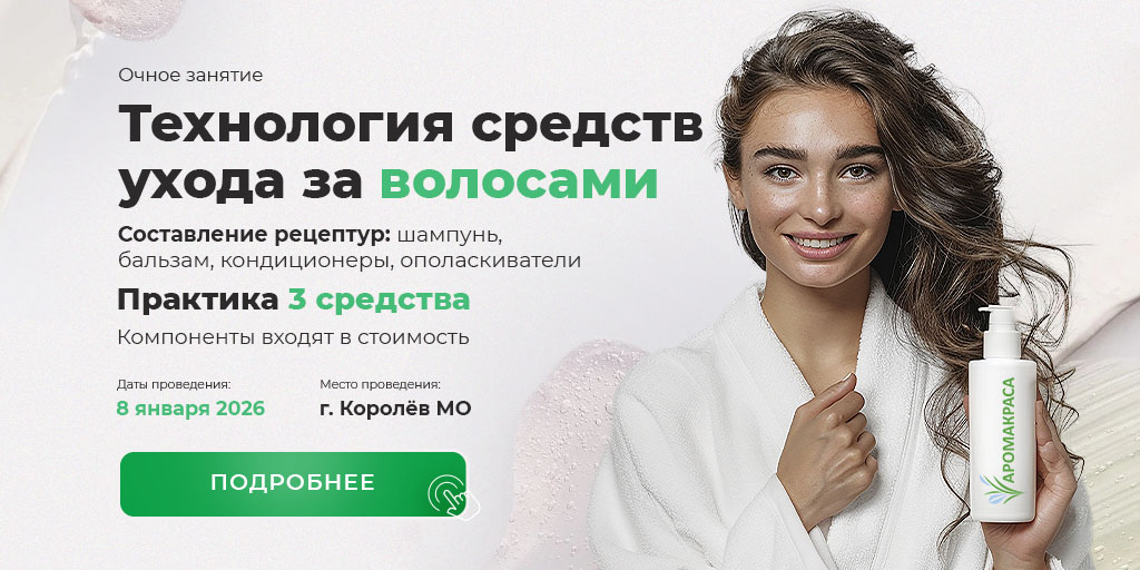 Очный мастер-класс "Технология средств ухода за волосами"